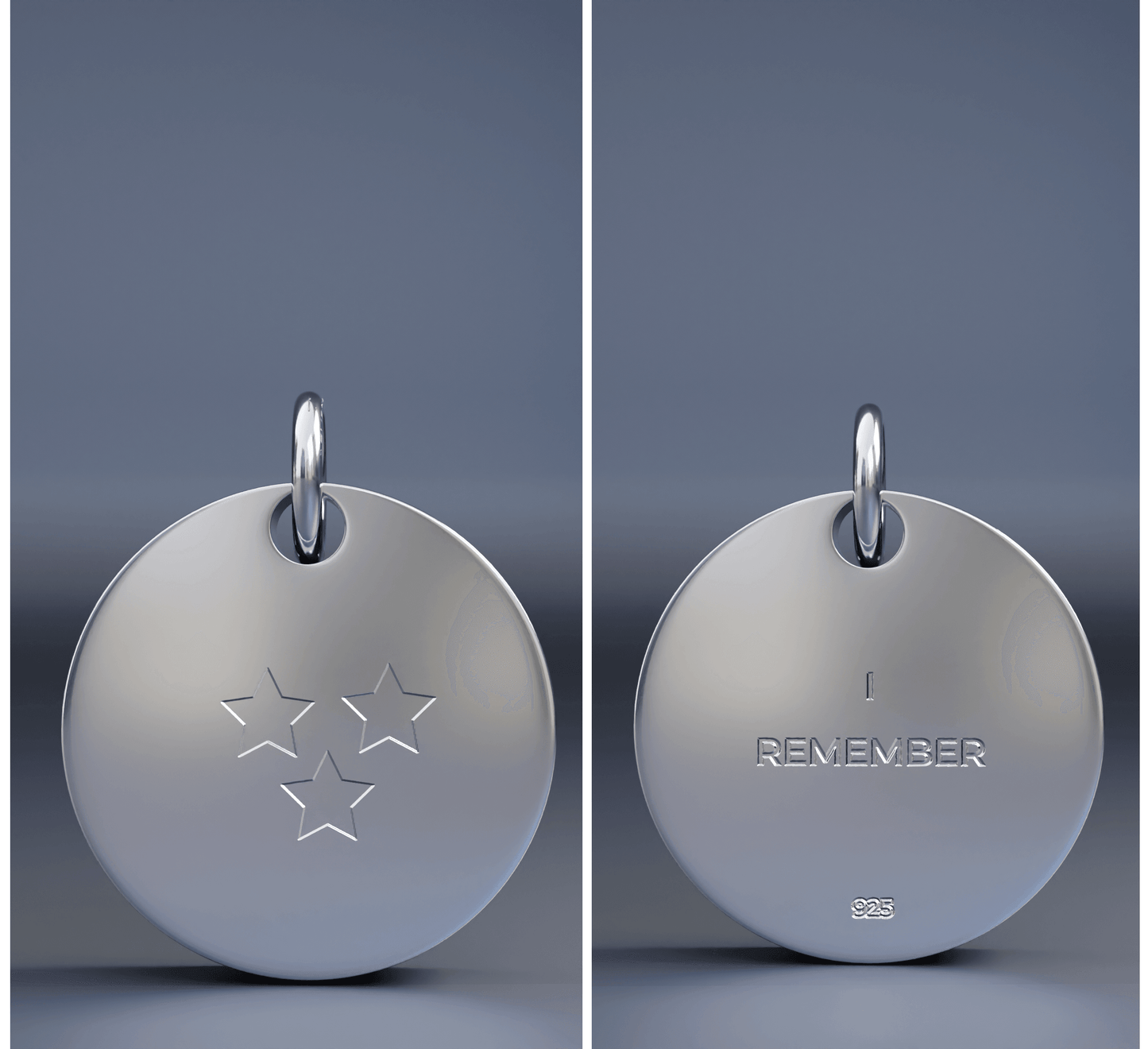 Honouring Loss - Lumina Circle Silver 925 Pendant - Remembryo