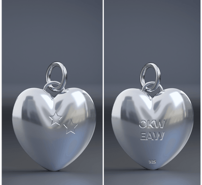Honouring loss - Heartfelt Silver 925 Pendant - Remembryo