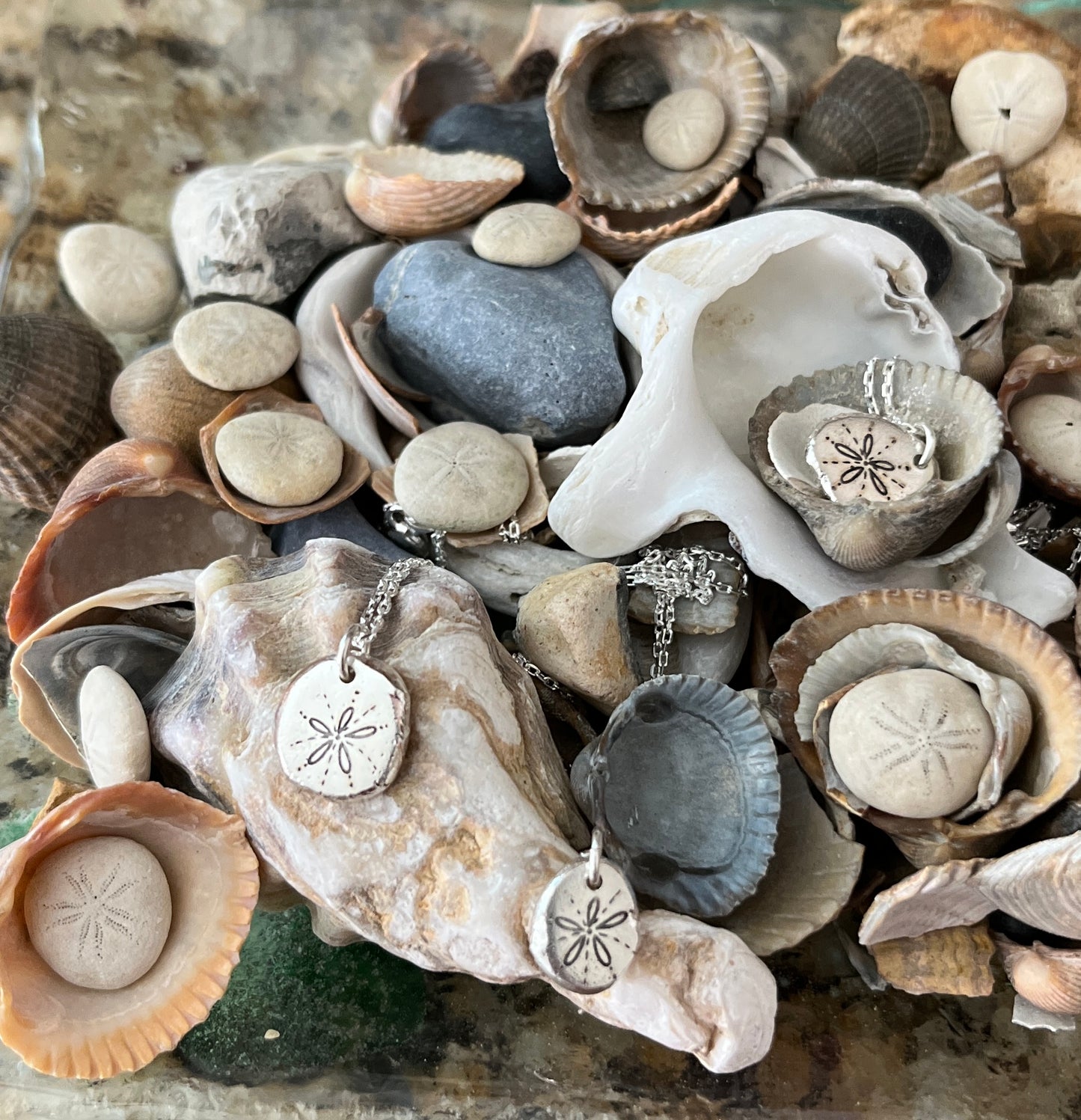 Inspired by Nature - Silver Nugget Pendant Necklace