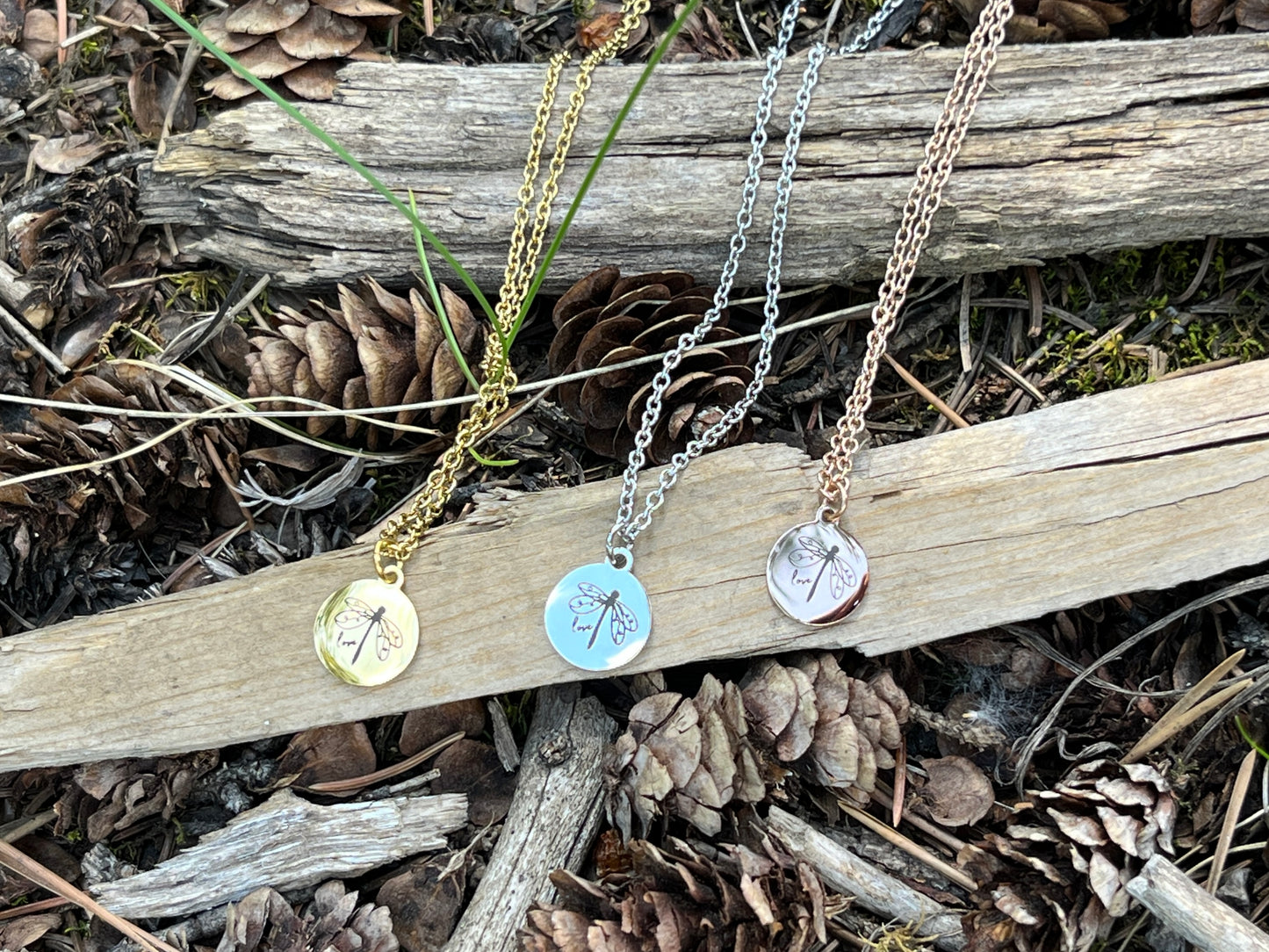 Inspired by Nature - Stainless Steel Pendant Necklace