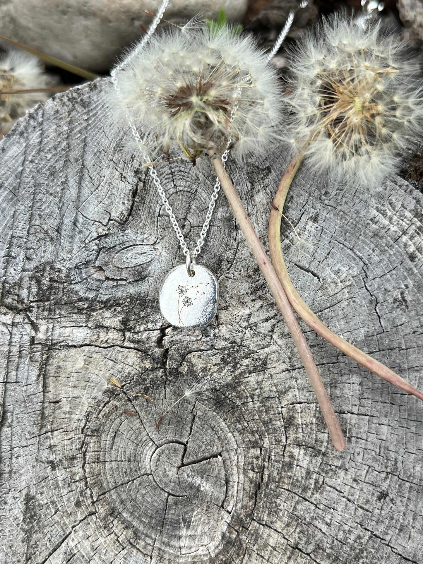 Inspired by Nature - Silver Nugget Pendant Necklace
