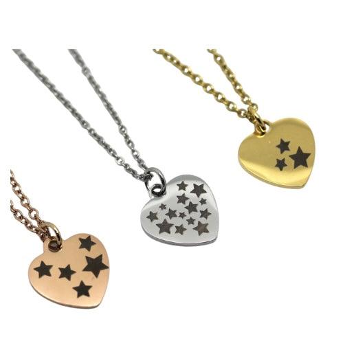 Honouring Loss - Stainless Steel Heart or Circle Pendant Necklace - Remembryo